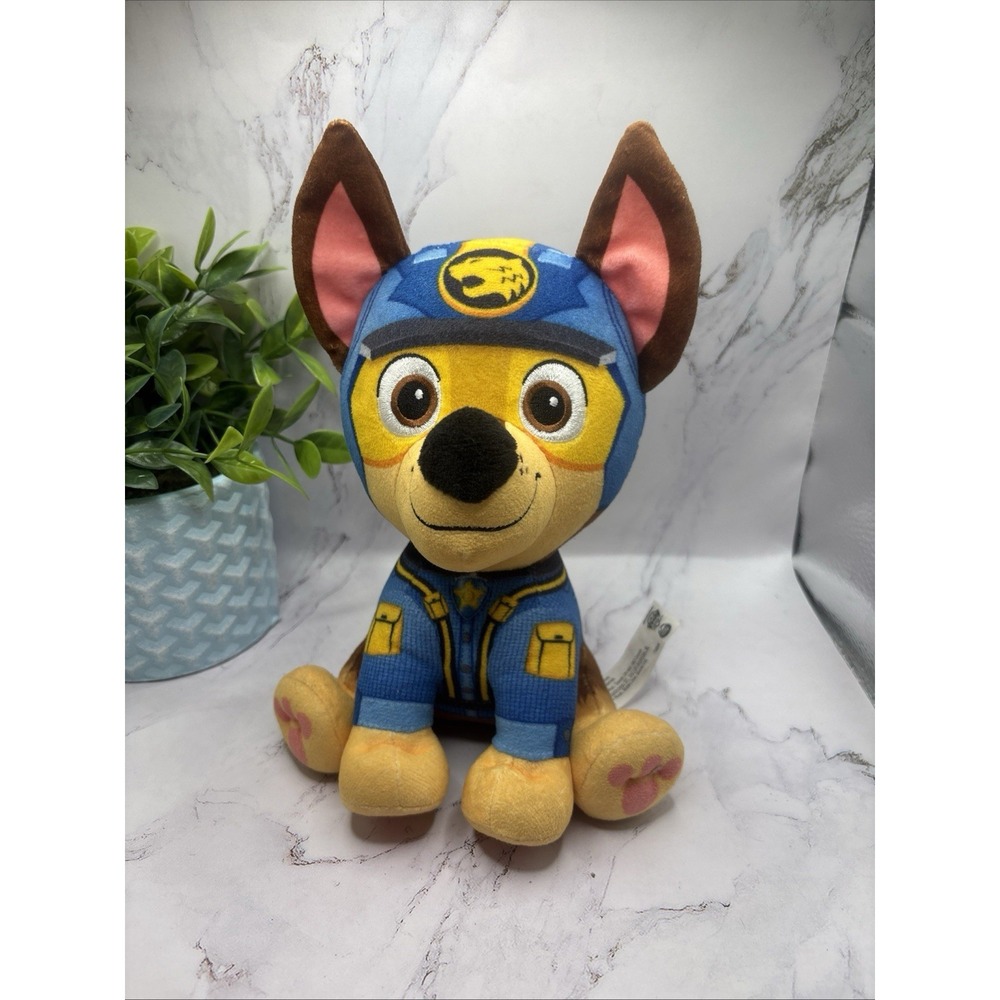 Paw Patrol Chase Jungle Pups 8" Soft Plush Tiger Uniform Nickelodeon‎ 2024